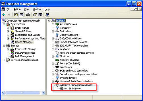 wd smartware virtual cd manager no device found