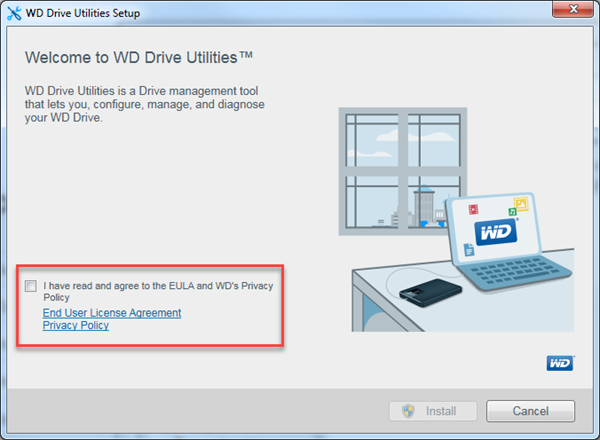 wd drive utilities says attach a supported drive
