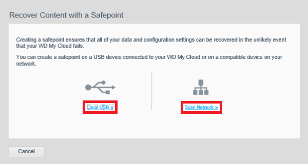 My Cloud OS 3 How To Perform A Safepoint Recovery SanDisk