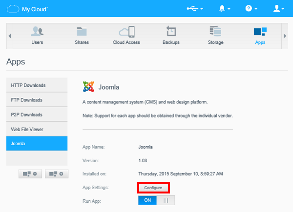 My Cloud Os Install Joomla App On Firmware Or Lower Sandisk