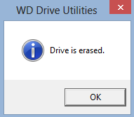 erase drive with wd drive utilities