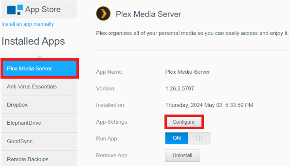 Steps to Install and Configure Plex Third-Party App on a My Cloud OS 5