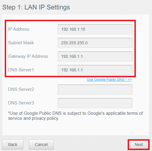 Schritte zum Konfigurieren einer statischen IP auf einer My Cloud