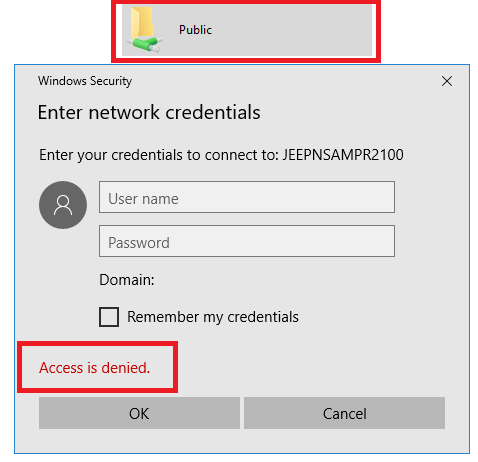 My Cloud Public Share Prompts for Password - Access Denied | WD Support