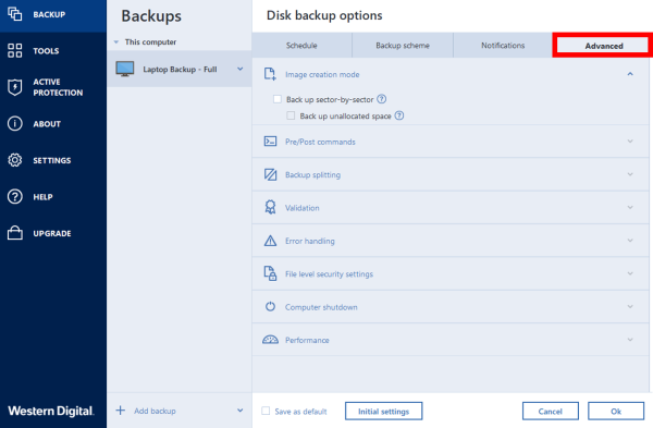 acronis true image wd edition backup