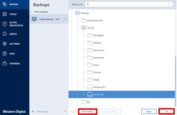 acronis true image manually delete backup set