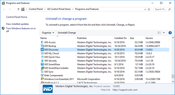 WD Discovery Online User Guide | WD Support