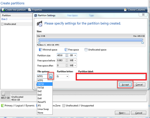 how to move partition using acronis true image