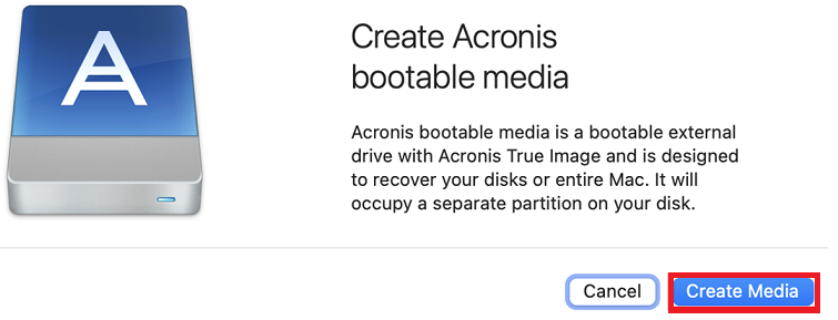 create system image with acronis true image