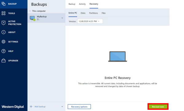 acronis true image recovery succeeded but it didnt