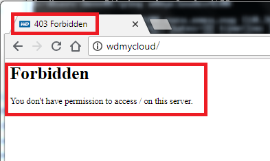 Error 403 Forbidden When Accessing Dashboard on My Cloud