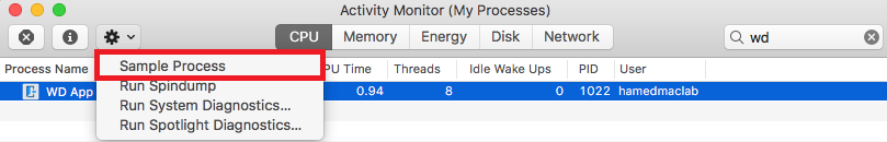 Steps to Collect a Software Debug Sample Process on macOS