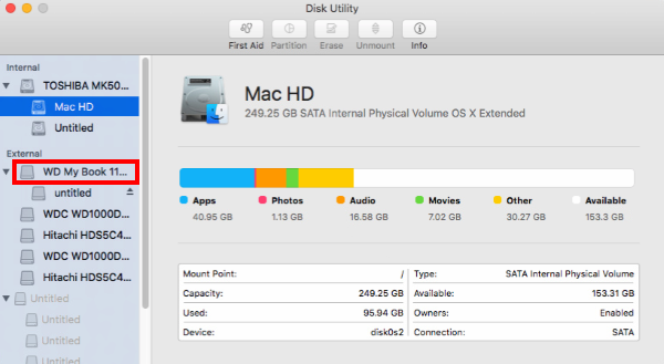 how to format a wd external hard drive for mac