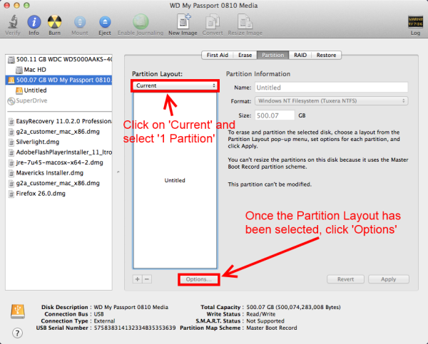 reformat my passport ultra for mac os