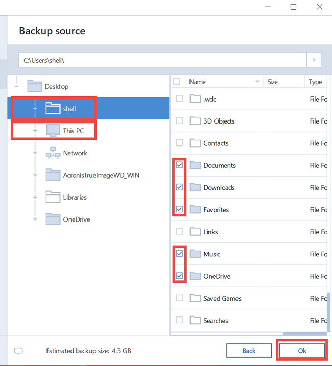 acronis true image nas path