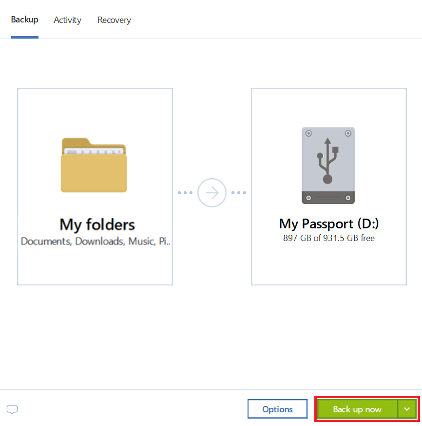 acronis true image 2 external drives setup