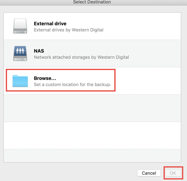 acronis true image network locations not populating