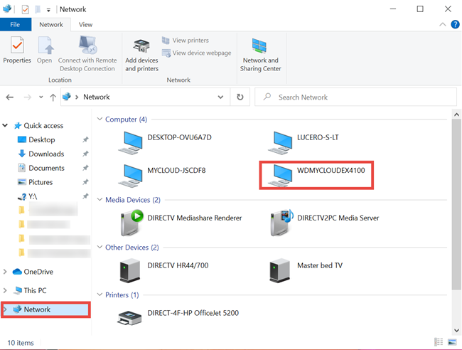 acronis true image network locations not populating