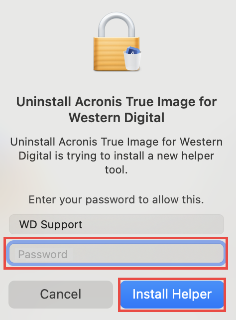 can t uninstall acronis true image home