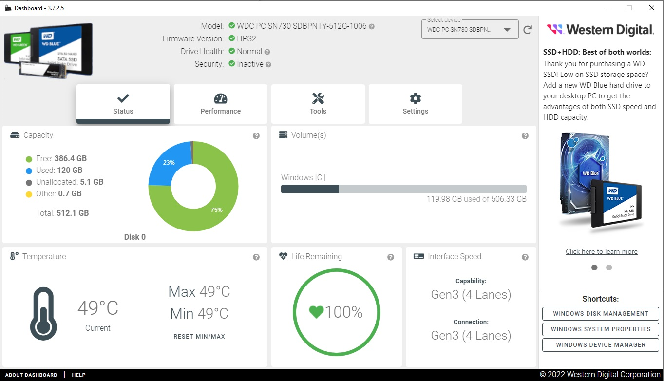 Install Western Dashboard for Drive Performance Monitoring