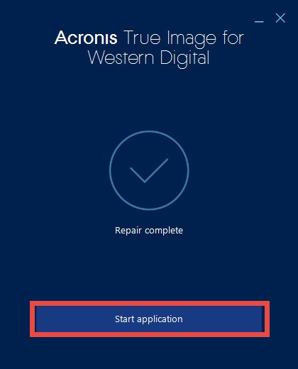 acronis true image warning after operation completion