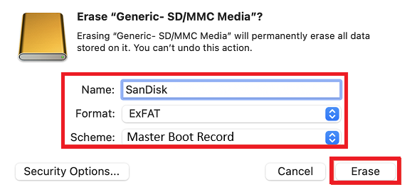 Steps to Format a Memory Card on macOS | SanDisk