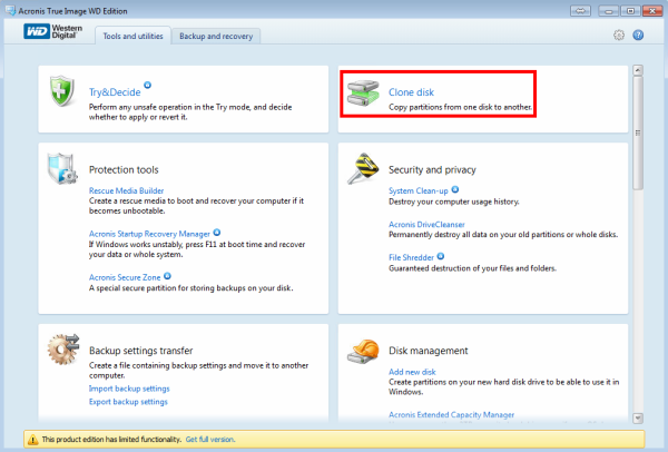 acronis true image wd edition for windows