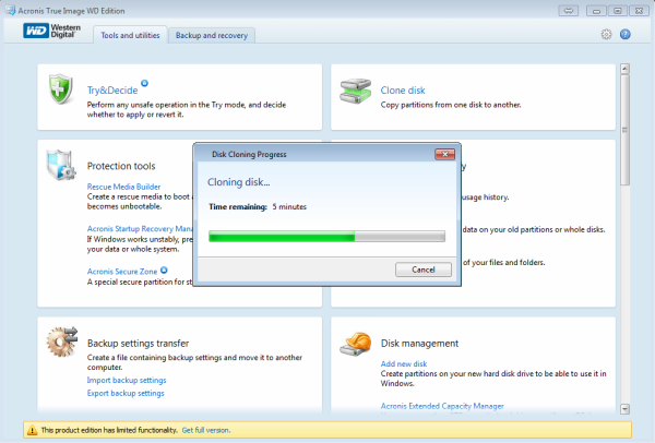 acronis true image cloning disks smaller disk