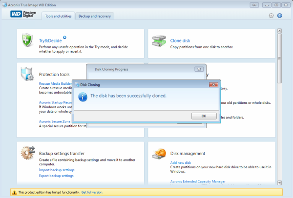 western digital acronis true image clone