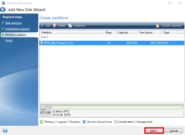 acronis true image wd edition delete recovery partition