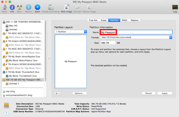 partition and format wd drive for windows and mac