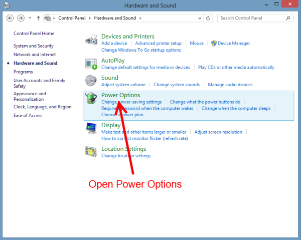 office power manager window