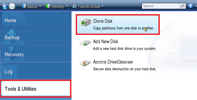 acronis true image 11 cleanup utility