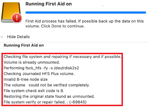 Steps to Resolve macOS Error Code 8 File System Repair Failed | SanDisk