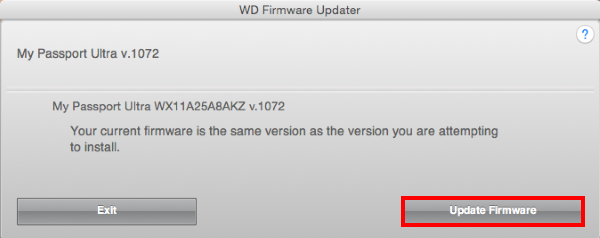 my passport firmware update for mac users