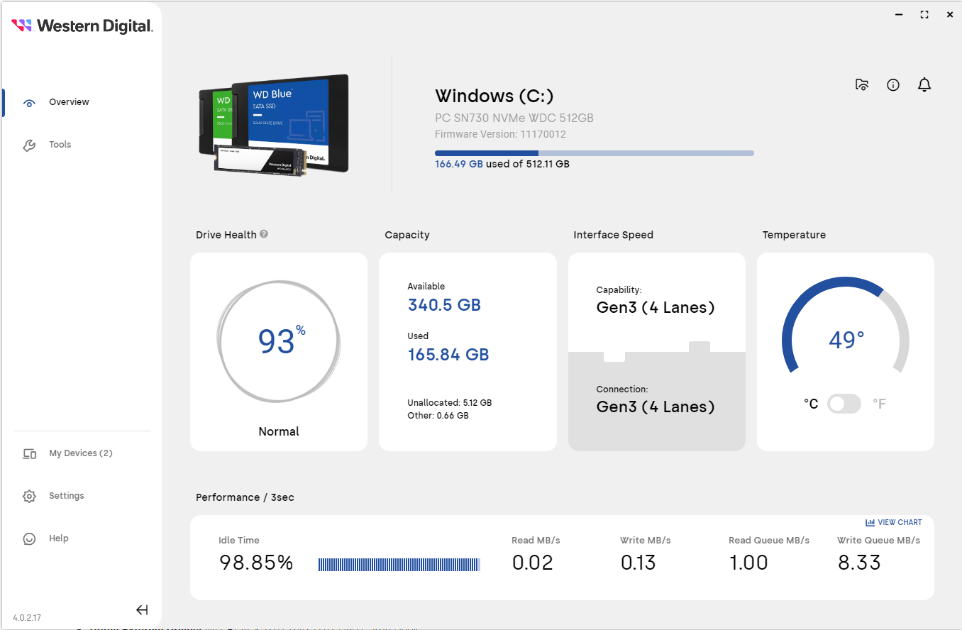 for windows download WD SSD Dashboard 5.3.2.4