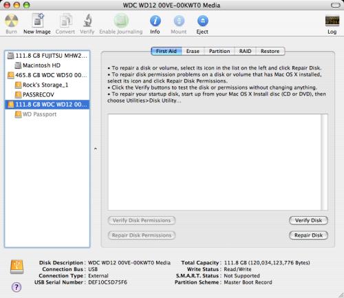 Mac os x check usb disk for bad sectors