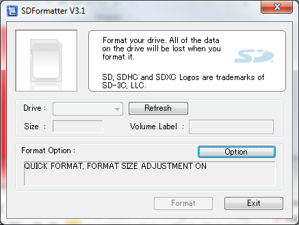 Sdカード容量表示が正しくない