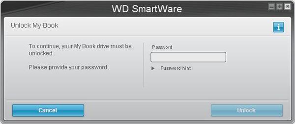 cannot unlock wd my passport