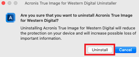 run the repair installation of acronis true image