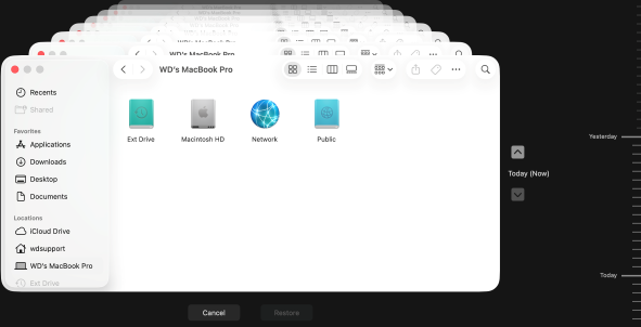 Time Machine Backup and Restore from macOS to a WD External Drive